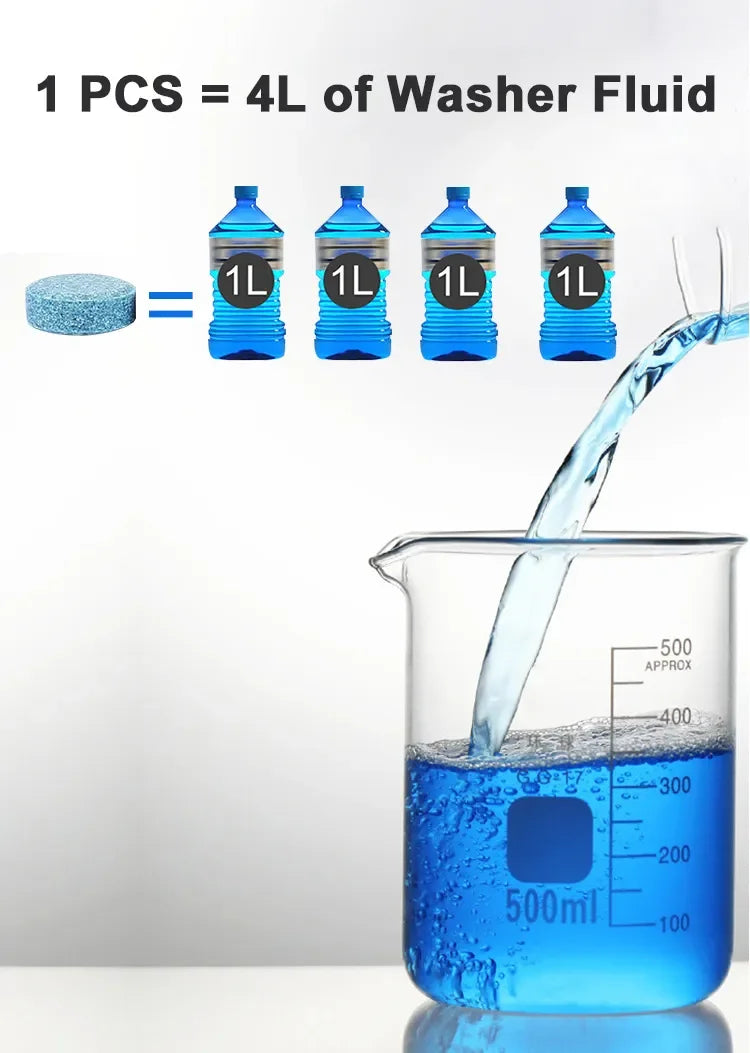 Car Windshield Washer Fluid Concentrated Tablets